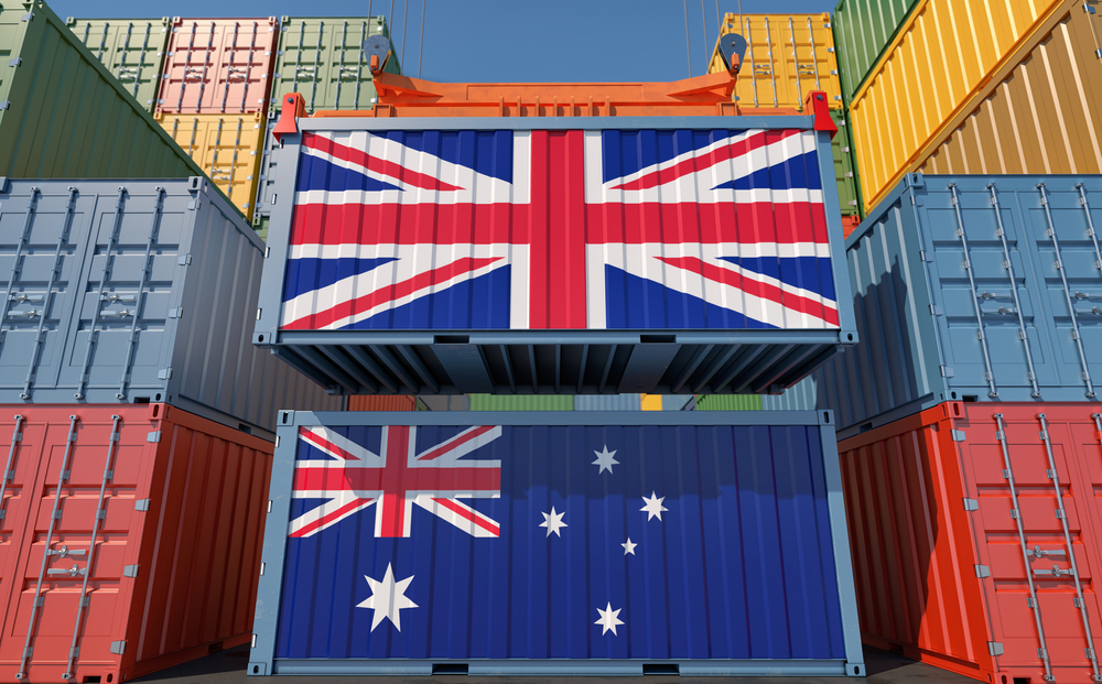 Vương quốc Anh là đối tác thương mại dịch vụ lớn thứ hai của Australia, với thương mại hàng hóa hai chiều năm 2022 đạt trị giá 10 tỷ USD.