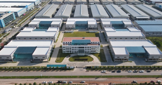 Nhà máy Foxconn tại Khu công nghiệp Quang Châu, Bắc Giang. Ảnh: KBC