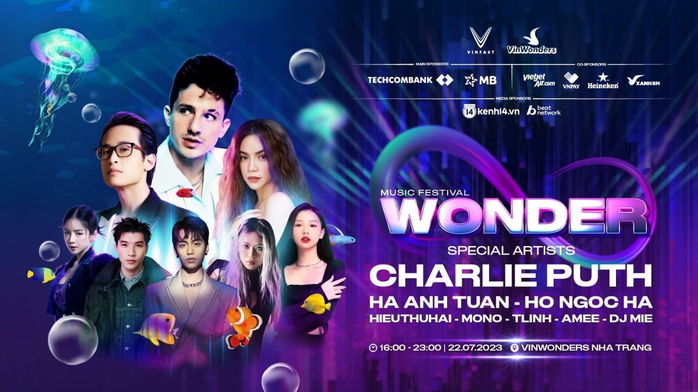 Đại nhạc hội 8Wonder sẽ diễn ra v&agrave;o 22/7 tại Nha Trang. Ảnh: VinWonders
