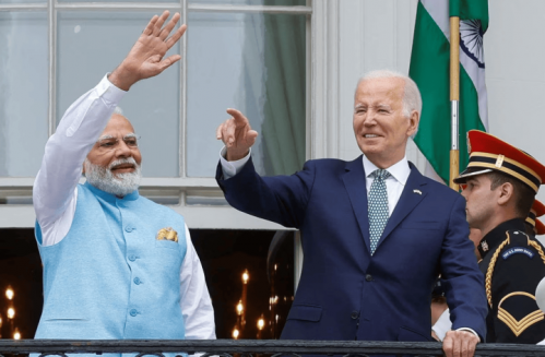 Tổng thống Mỹ Joe Biden và Thủ tướng Ấn Độ Narendra Modi