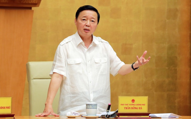 Phó Thủ tướng Trần Hồng Hà cho rằng, phương pháp định giá đất phải bảo đảm trung thực, khách quan, "sát, đúng, phù hợp với giá trị thị trường". Ảnh" VGP