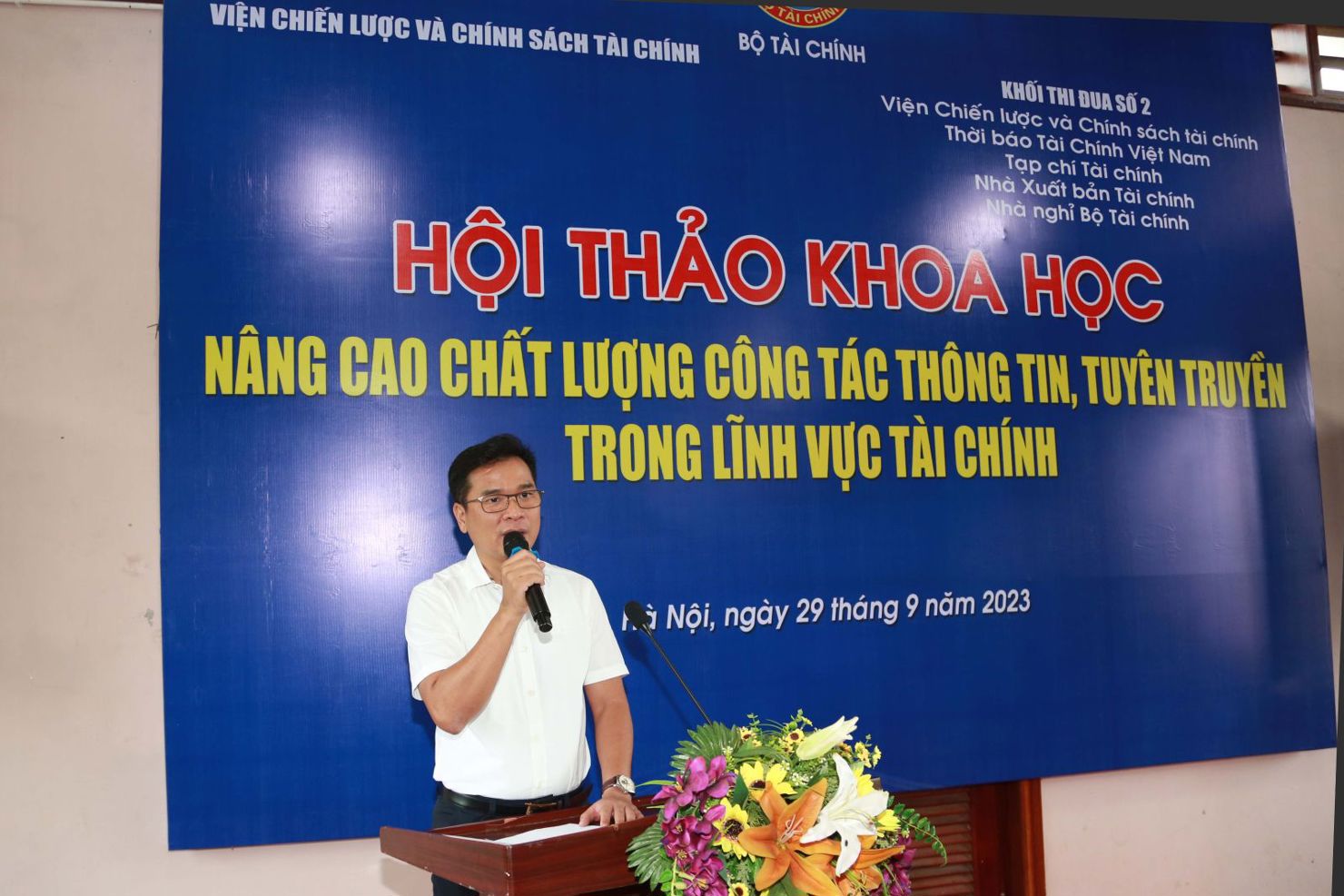 &Ocirc;ng Nguyễn Như Quỳnh, Viện trưởng Viện Chiến lược v&agrave; Ch&iacute;nh s&aacute;ch t&agrave;i ch&iacute;nh ph&aacute;t biểu tại Hội thảo