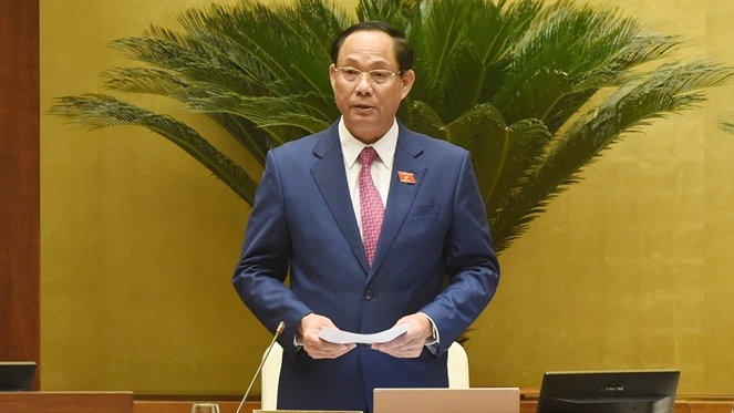 Phó Chủ tịch Quốc hội, Thượng tướng Trần Quang Phương điều hành Phiên họp. Ảnh: Quang Khánh