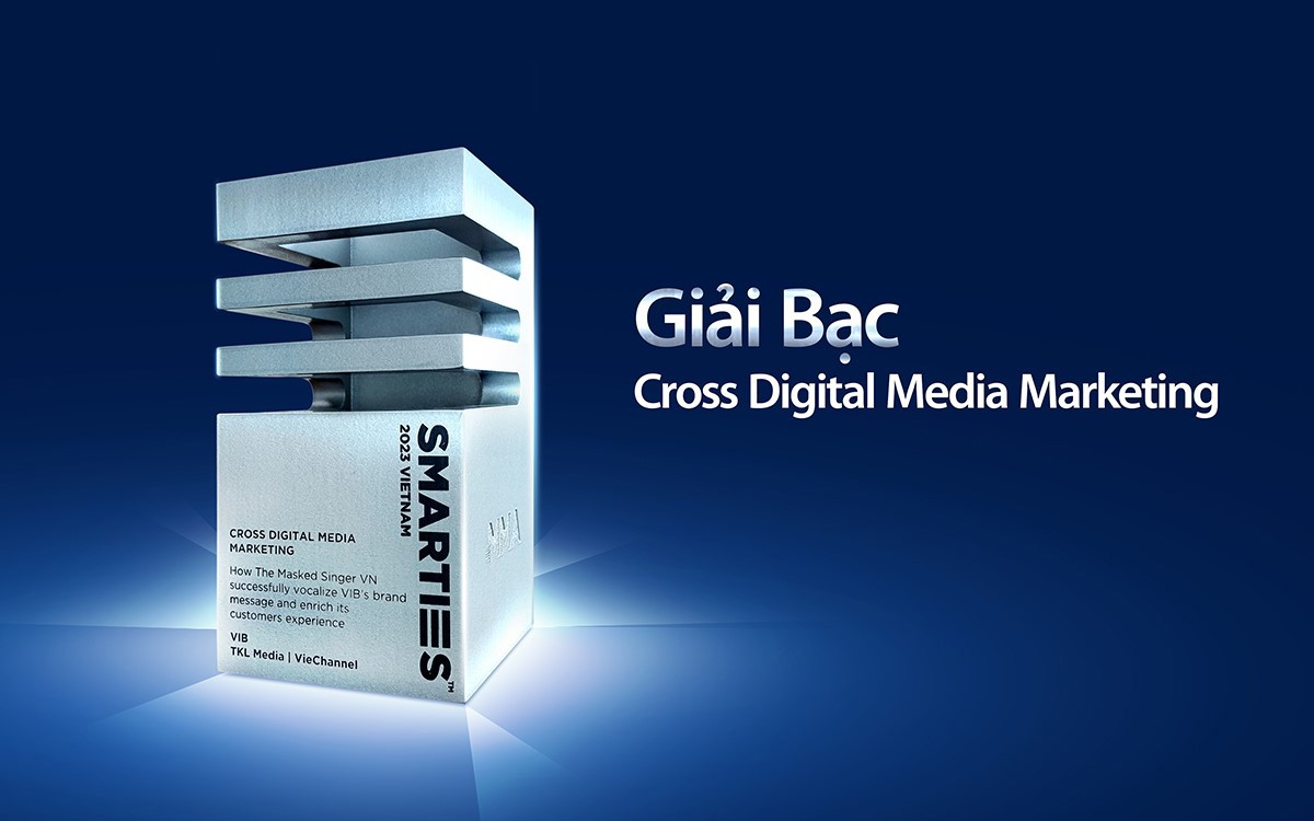 VIB đạt giải Bạc ở hạng mục Cross Digital Media Marketing. Ảnh: VIB