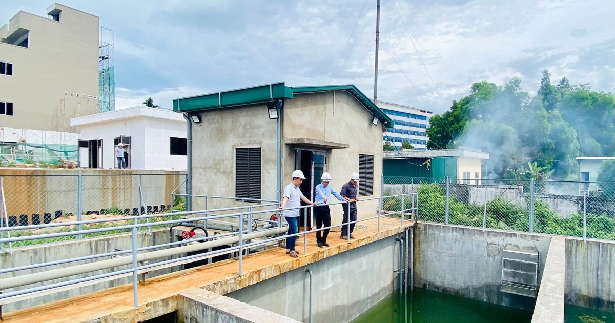 Hệ thống xử lý nước thải của Bệnh viện Hùng Vương Gia Lai được đầu tư bài bản với tổng kinh phí hơn 3 tỷ đồng. Ảnh: H.D