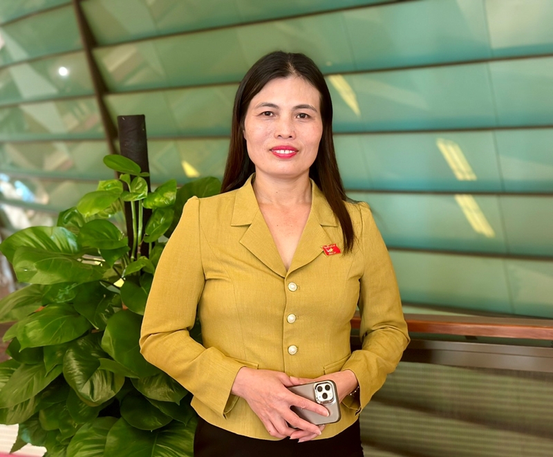 Đại biểu Hồ Thị Minh - Đoàn đại biểu Quốc hội tỉnh Quảng Trị. Ảnh: Kim Thanh 
