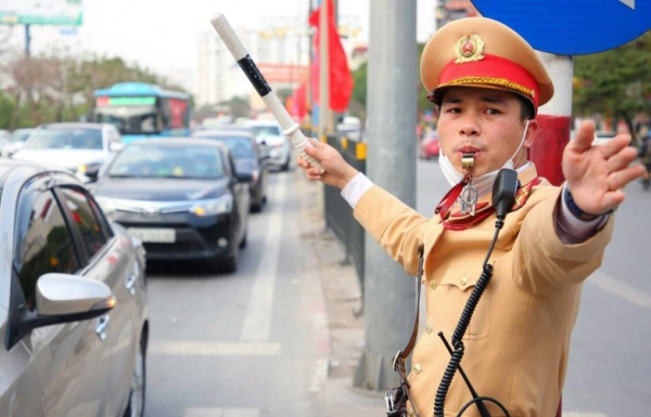 Phòng Cảnh sát giao thông Hà Nội có kế hoạch phân luồng giao thông để bảo vệ đoàn khách quốc tế.