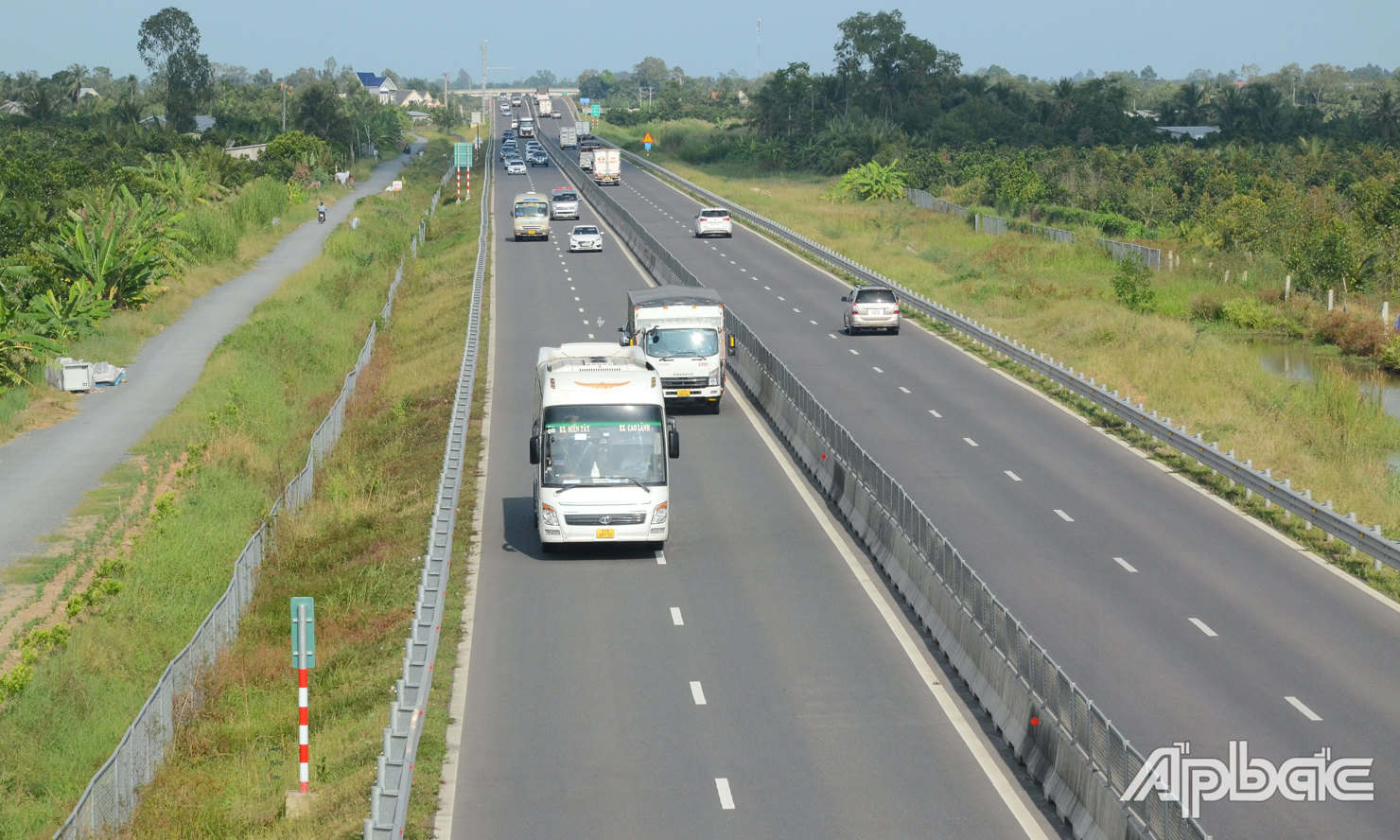 Dự án kết nối với tuyến cao tốc Trung Lương - Mỹ Thuận. Ảnh: Ý Phương