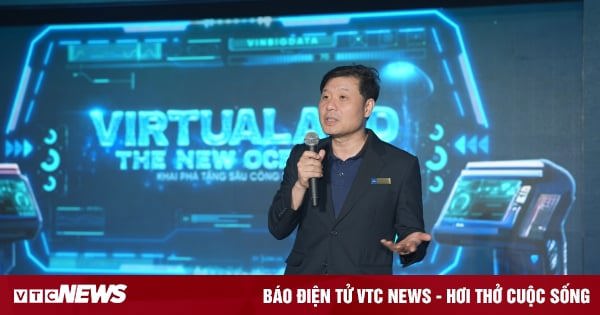 GS. Vũ Hà Văn, Giám đốc Khoa học VinBigdata, công bố ra mắt ViGPT. Ảnh: VIC