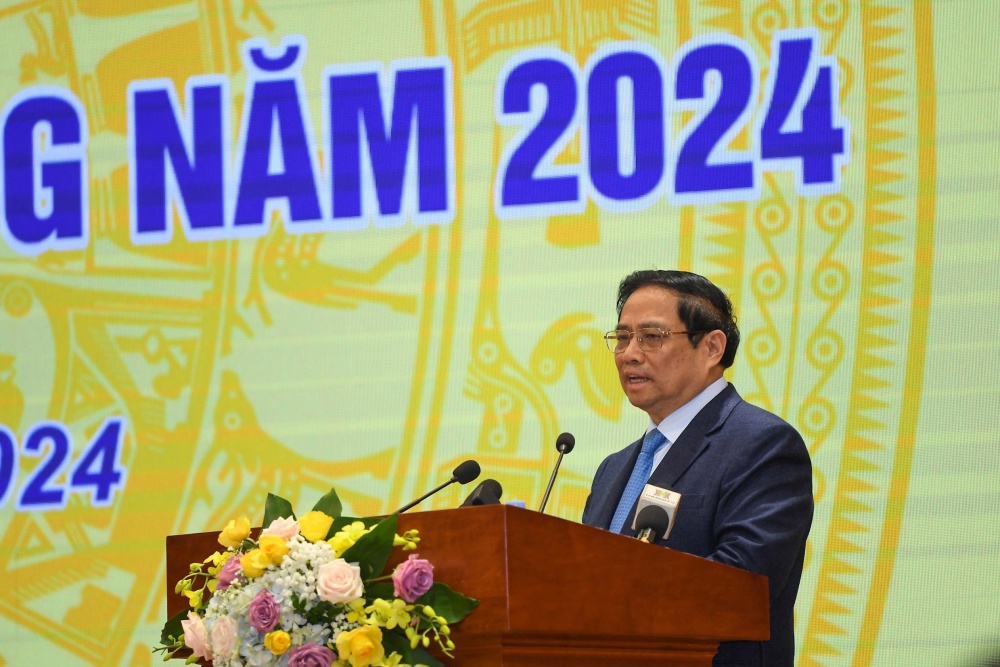 Thủ tướng Chính phủ Phạm Minh Chính nhấn mạnh vai trò quan trọng của ngân hàng là mạch máu của nền kinh tế