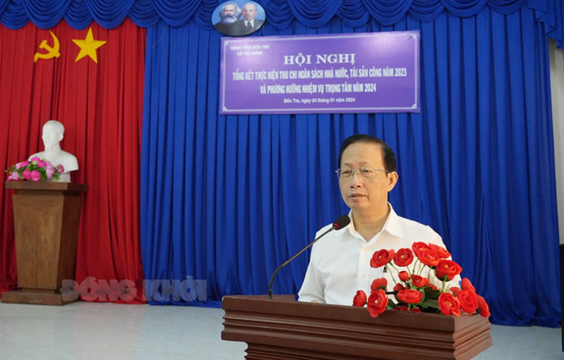 Phó Chủ tịch Thường trực UBND tỉnh Nguyễn Trúc Sơn phát biểu chỉ đạo. Ảnh: Phương Thảo