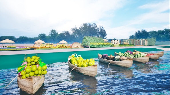 những trò chơi truyền thống cùng các hoạt động trải nghiệm văn hóa mới lạ tại đường hoa Home Hanoi Xuan 2024. Ảnh: Thu Hoài