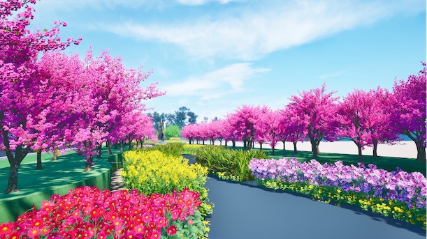Đường hoa Home Hanoi Xuan đã hình thành không gian văn hóa sáng tạo, điểm đến trải nghiệm đặc sắc và lý thú về văn hóa truyền thống của Việt Nam trong dịp Tết. Ảnh: Thu Hoài