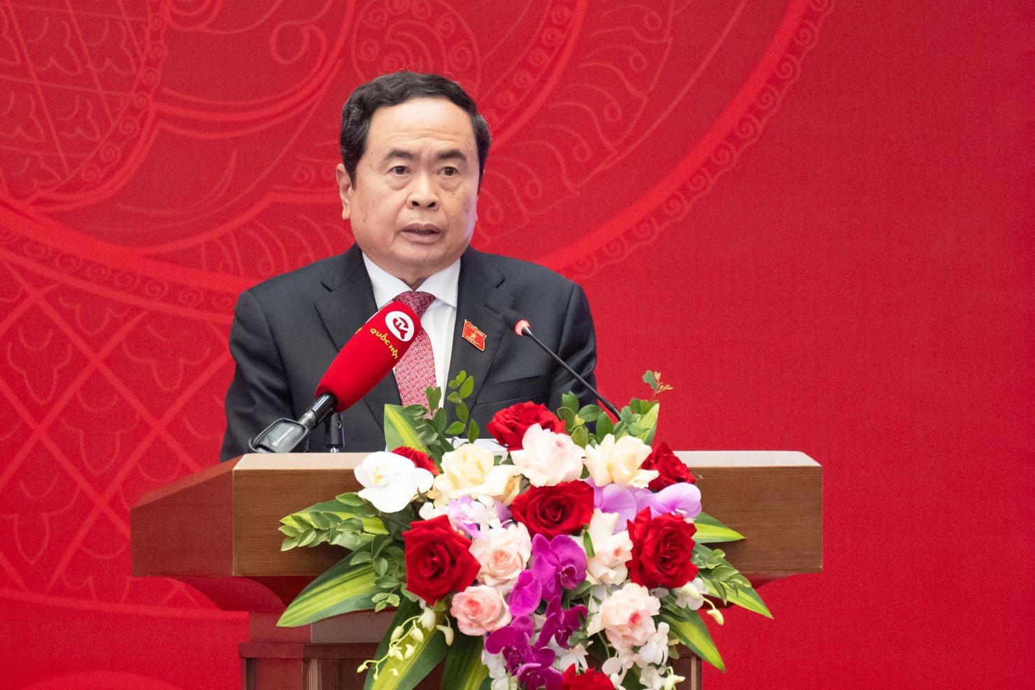 Ph&oacute; Chủ tịch Thường trực Quốc hội Trần Thanh Mẫn ph&aacute;t biểu khai mạc Hội nghị.