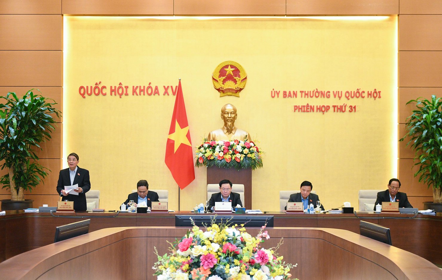 Ph&oacute; Chủ tịch Quốc hội Nguyễn Đức Hải ph&aacute;t biểu tại&nbsp;Phi&ecirc;n họp thứ 31 (s&aacute;ng 14/3).