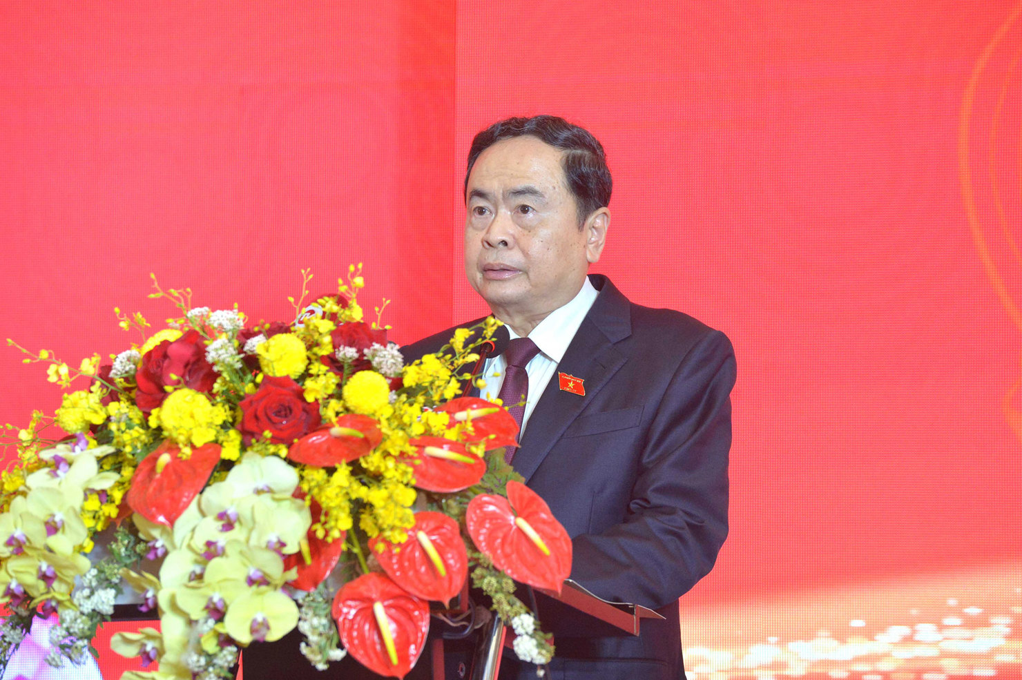 Ph&oacute; Chủ tịch Thường trực Quốc hội Trần Thanh Mẫn ph&aacute;t biểu khai mạc Hội nghị.