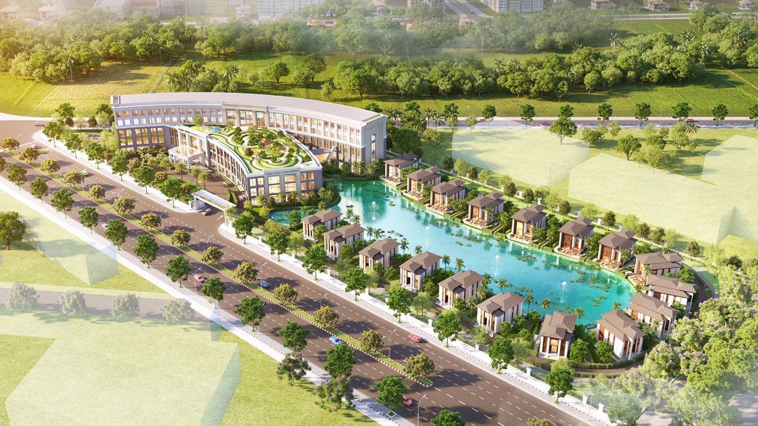 Vinhomes Ocean Park 2 cũng sở hữu bệnh viện theo m&ocirc; h&igrave;nh resort cao cấp dự kiến đi v&agrave;o hoạt động trong năm 2025. Ảnh: VIC