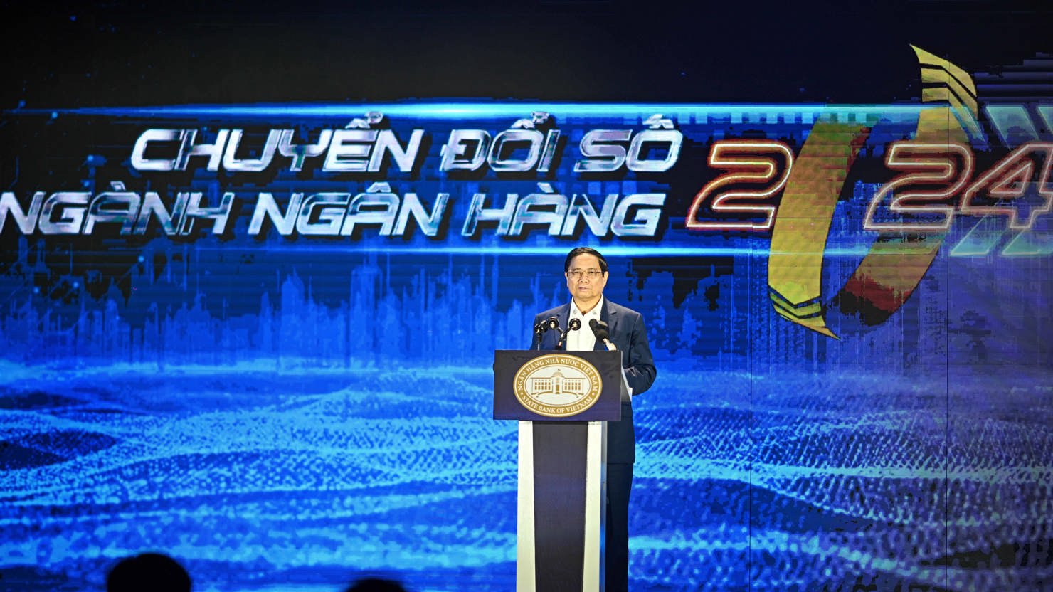 Thủ tướng Ch&iacute;nh phủ Phạm Minh Ch&iacute;nh ph&aacute;t biểu tại sự kiện.