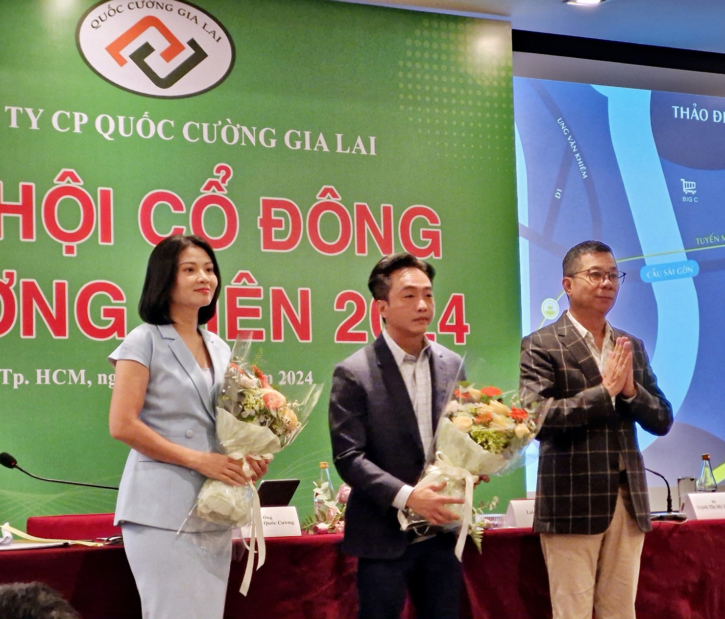 Tại ĐHĐCĐ thường niên 2024 lần hai, CEO của Quốc Cường Gia Lai cho biết, doanh nghiệp sẽ ổn định lại trong thời gian ngắn tới đây. Ảnh: Thoa Nguyễn