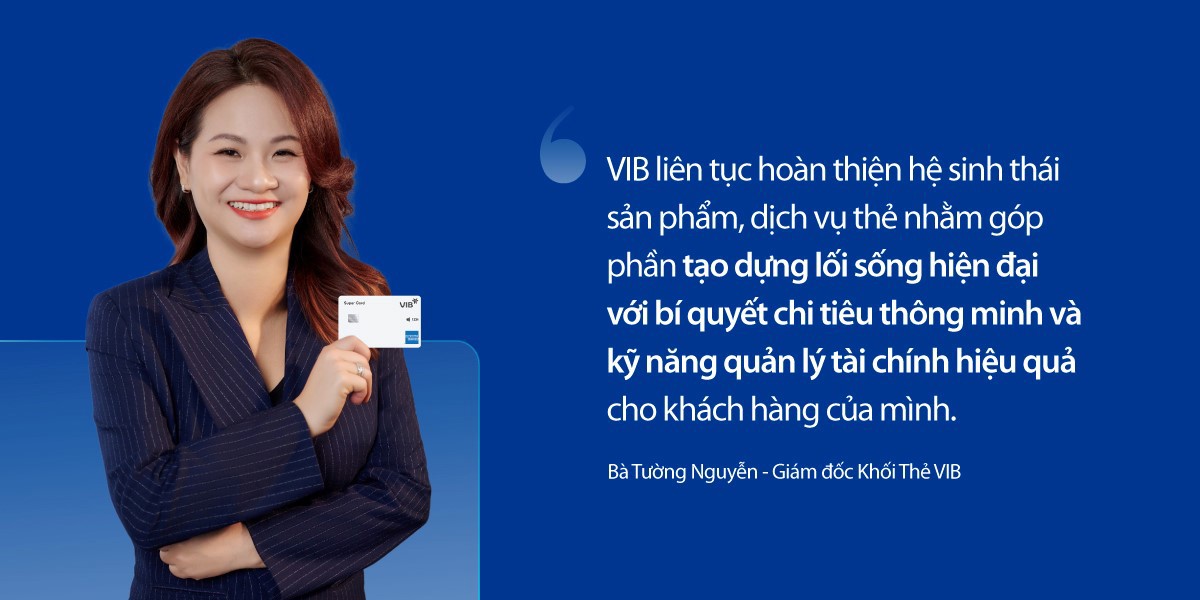 Nửa đầu năm 2024, chi ti&ecirc;u trung b&igrave;nh qua thẻ VIB &ndash; Mastercard đạt 4.200 USD/thẻ. Ảnh: VIB