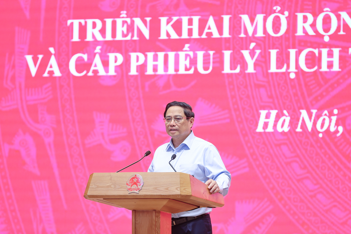 Thủ tướng Phạm Minh Ch&iacute;nh ph&aacute;t biểu khai mạc Hội nghị. Ảnh: VGP/Nhật Bắc &nbsp;