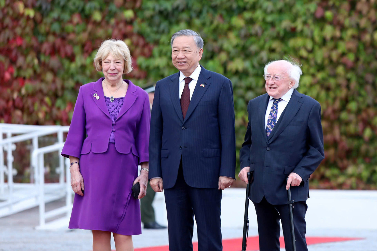 Tổng Bí thư, Chủ tịch nước Tô Lâm và Tổng thống Ireland Michael D. Higgins cùng Phu nhân. 