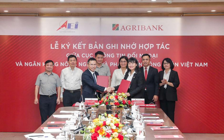 Agribank và Cục Thông tin đối ngoại - Bộ Thông tin và Truyền thông ký kết Bản ghi nhớ Hợp tác.