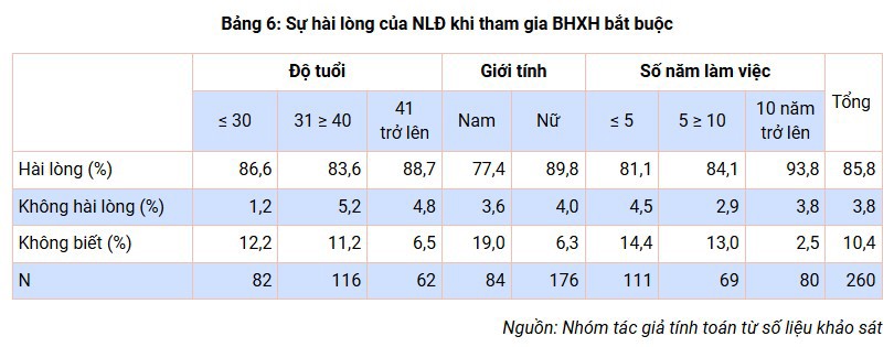 Nhận thức của người lao động trong các doanh nghiệp vừa và nhỏ ngoài Nhà nước ở Hà Nội về bảo hiểm xã hội bắt buộc - Ảnh 6