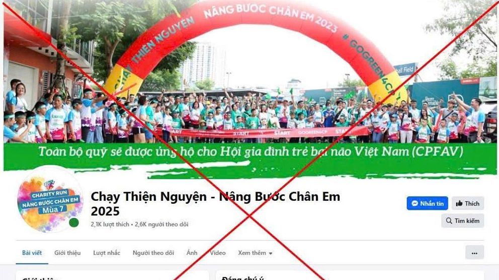 Trang Fanpage giả mạo CPFAV.