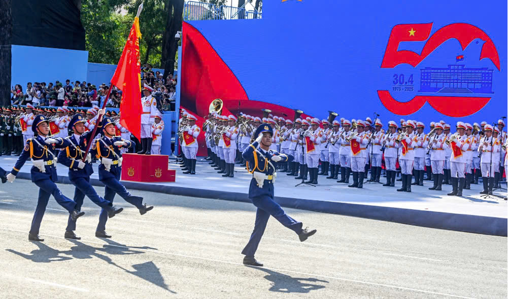 Trang trọng Lễ Diễu binh sáng ngày 30/4.