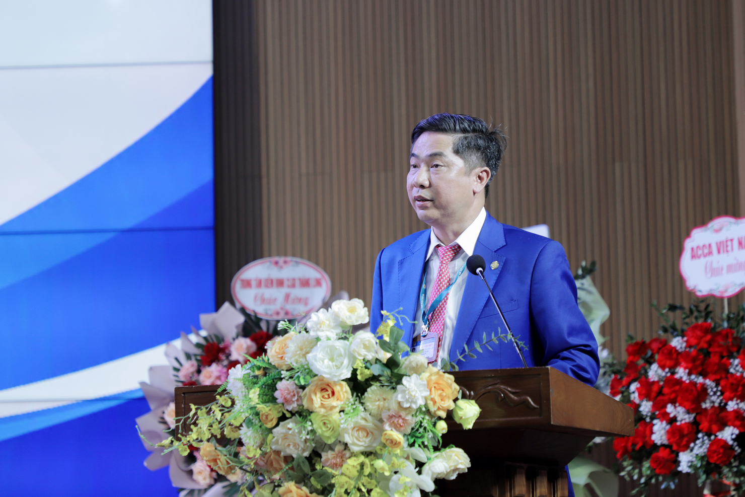 PGS.TS Nguyễn Đ&agrave;o T&ugrave;ng - Gi&aacute;m đốc Học viện T&agrave;i ch&iacute;nh ph&aacute;t biểu tại buổi Lễ.