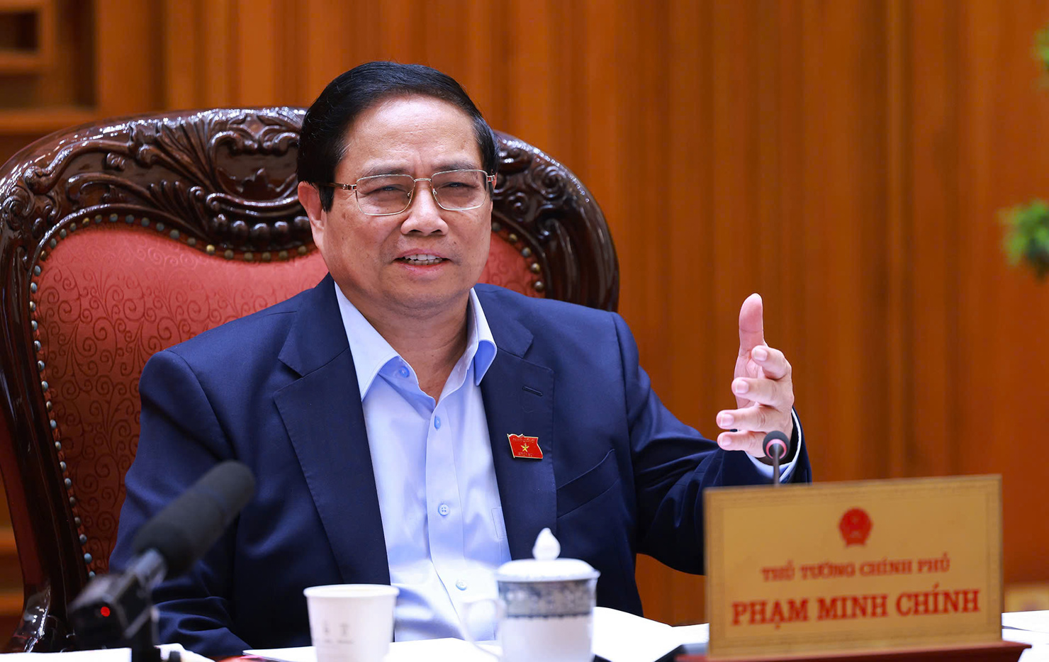 Thủ tướng Chính phủ chỉ đạo Trung tâm tài chính quốc tế tại Việt Nam phải có lối đi riêng, chính sách đột phá, vượt trội. Ảnh: VGP