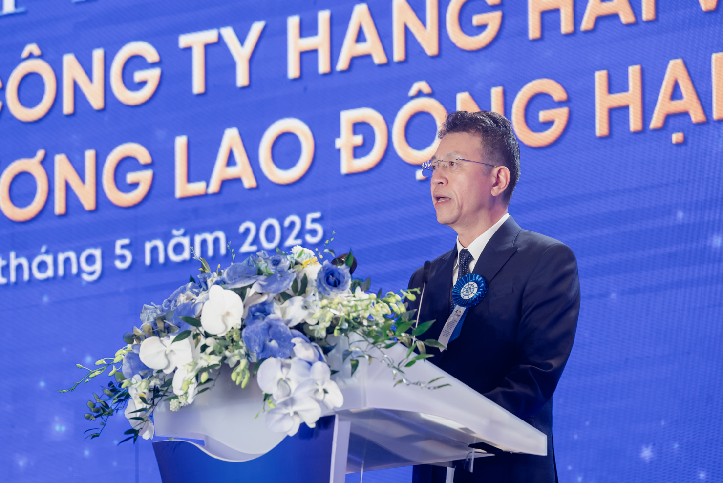 Chủ tịch HĐQT bongdaso danh sách các trận đấu Lê Anh Sơn phát biểu tại sự kiện.
