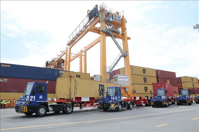 Chủ tịch nước Lương Cường dự khánh thành Bến cảng container quốc tế số 3 và 4 tại Hải Phòng - Ảnh 2