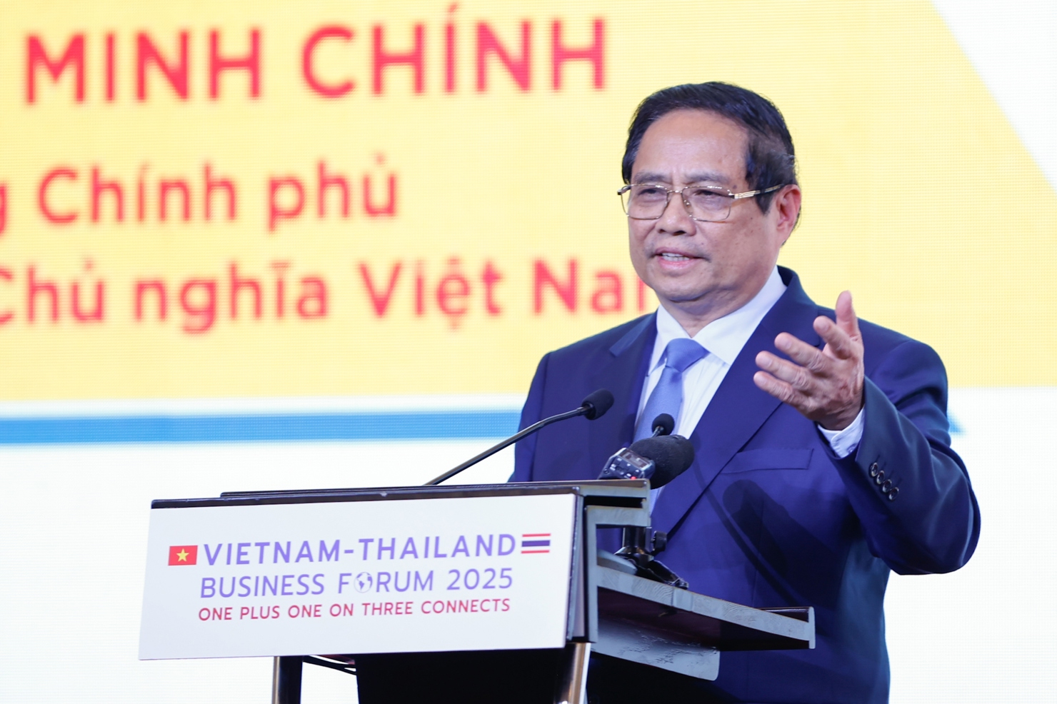 Thủ tướng Phạm Minh Chính đánh giá cao sự đóng góp của các doanh nghiệp Thái Lan đối với sự phát triển của Việt bongdaso - tin bóng đá mới nhất. Ảnh: VGP