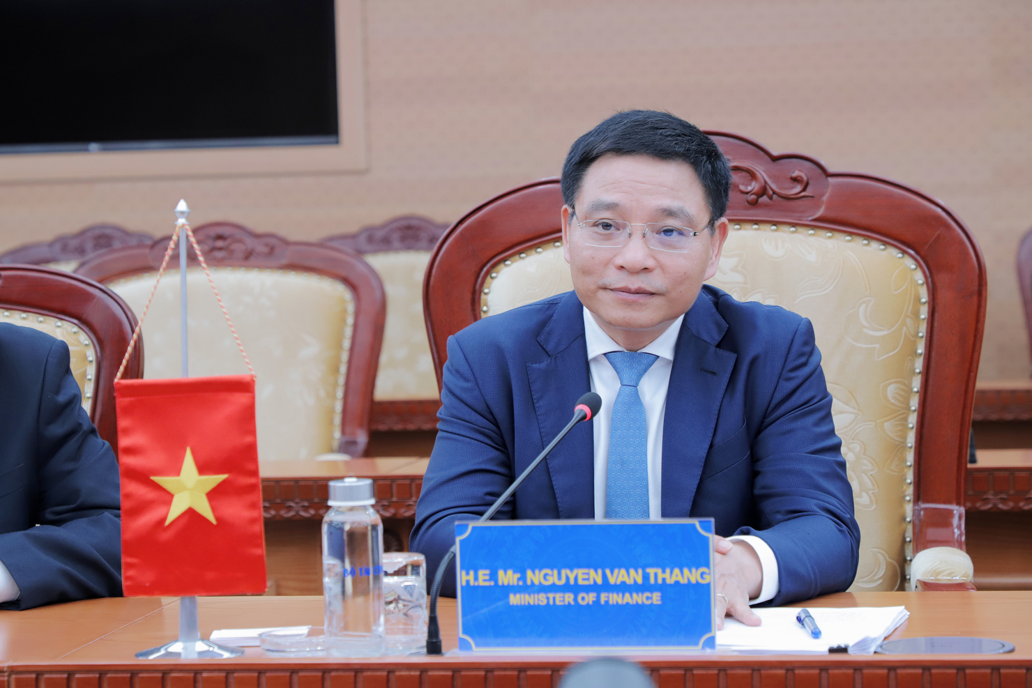 Bộ trưởng Nguyễn Văn Thắng phát biểu tại buổi làm việc.