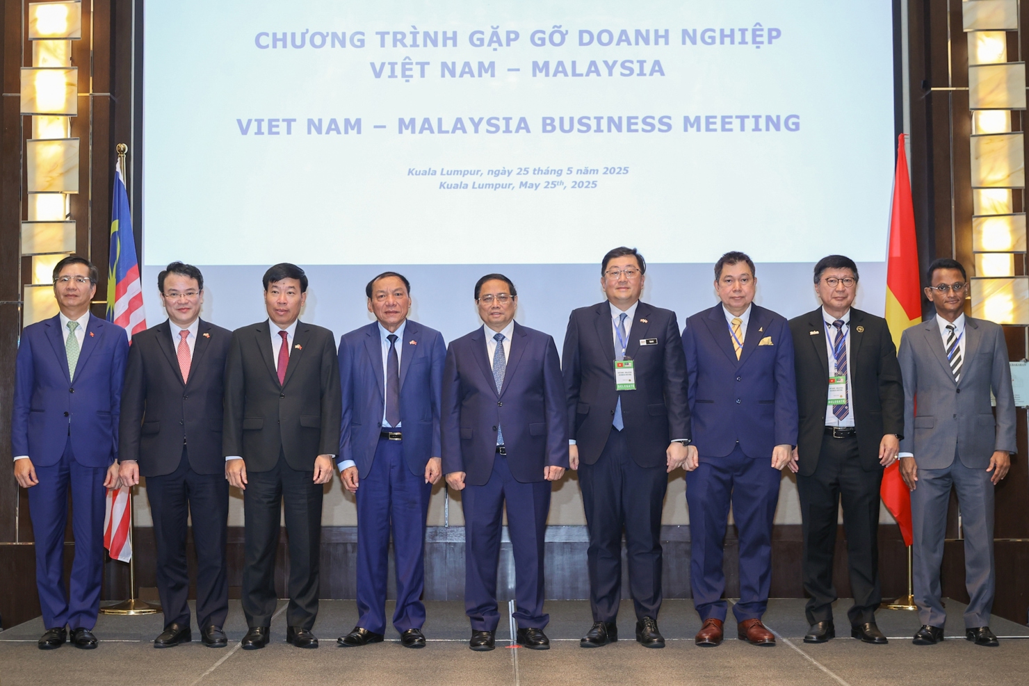 Chương trình “Gặp gỡ doanh nghiệp Việt Nam - Malaysia” do Bộ Tài chính Việt Nam phối hợp với Đại sứ quán Việt Nam tại Malaysia, Phòng Thương mại và Công nghiệp Malaysia tổ chức. Ảnh: VGP