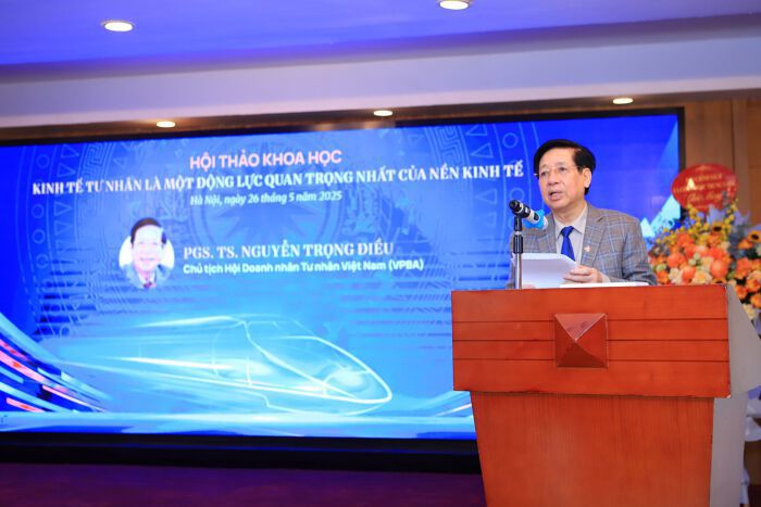 PGS. TS. Nguyễn Trọng Điều - Chủ tịch Hội Doanh nghiệp tư nhân Việt Nam.