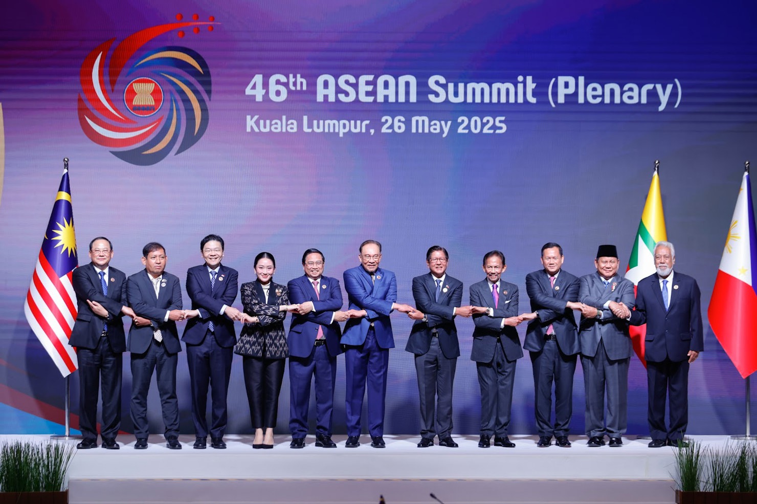 Hội nghị Cấp cao ASEAN lần thứ 46 v&agrave; c&aacute;c hội nghị cấp cao li&ecirc;n quan khai mạc s&aacute;ng 26/5 tại Trung t&acirc;m Hội nghị Kuala Lumpur Ảnh. VGP/Nhật Bắc