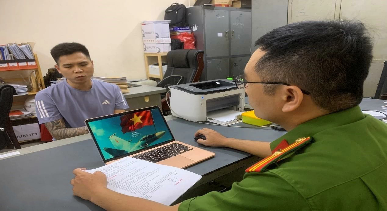 Đối tượng cầm đầu đường dây Nguyễn Quốc Hùng. Ảnh: Công an tỉnh Đồng Nai