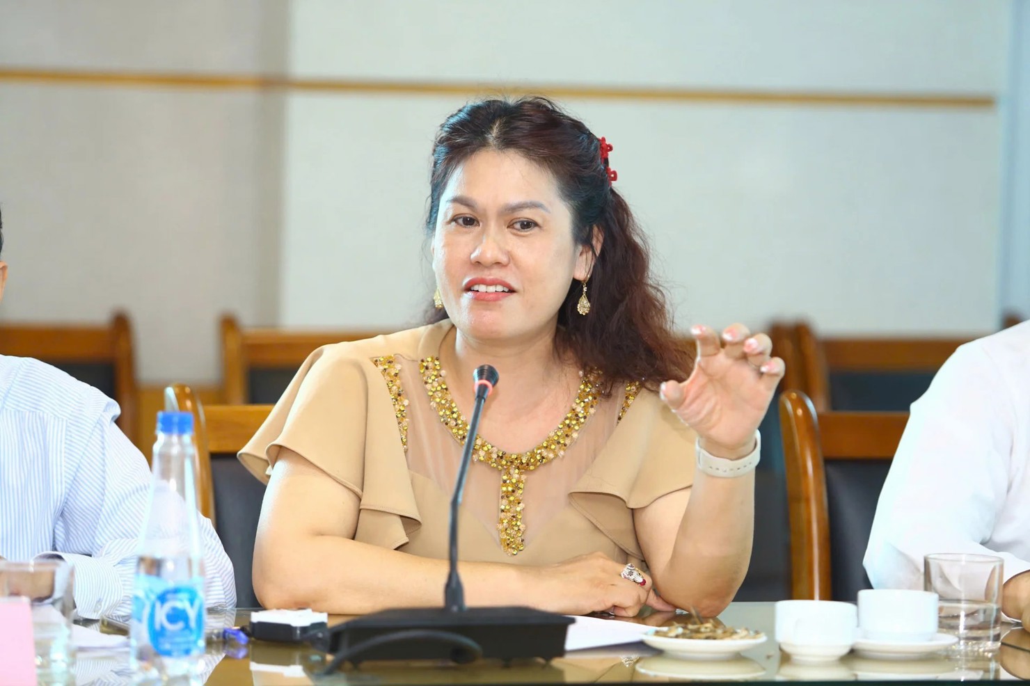Bùi Thị Hạnh Hiếu - Tổng Giám đốc Công ty Cổ phần Kinh doanh Chế biến Nông sản Bảo Minh.