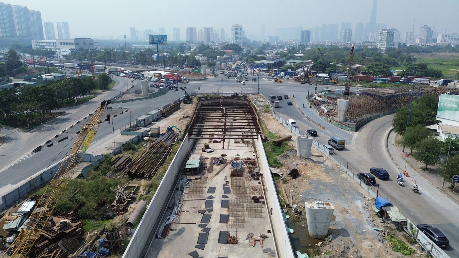 Dự án nút giao An Phú có tổng vốn đầu tư 3.400 tỉ đồng là công trình trọng điểm khu vực cửa ngõ phía đông TP. Hồ Chí Minh. Ảnh: TL