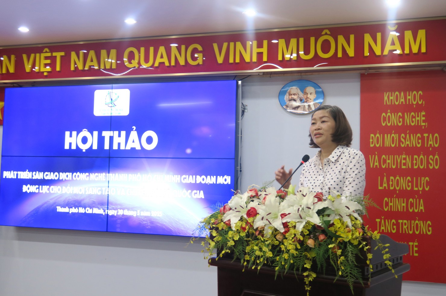B&agrave; Nguyễn Thị Kim Huệ, Ph&oacute; Gi&aacute;m đốc Sở Khoa học v&agrave; C&ocirc;ng nghệ TP. Hồ Ch&iacute; Minh. Ảnh: Đức Mỹ