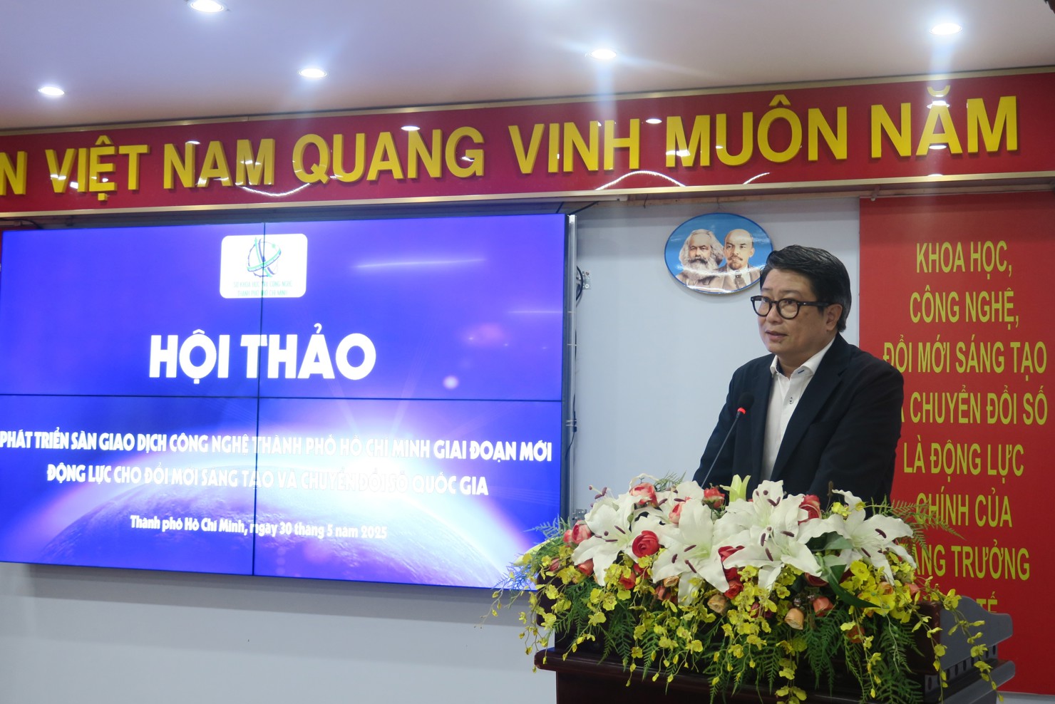 &Ocirc;ng Nguyễn Mạnh Cường, Ph&oacute; Ch&aacute;nh văn ph&ograve;ng Bộ Khoa học v&agrave; C&ocirc;ng nghệ. Ảnh: Đức Mỹ