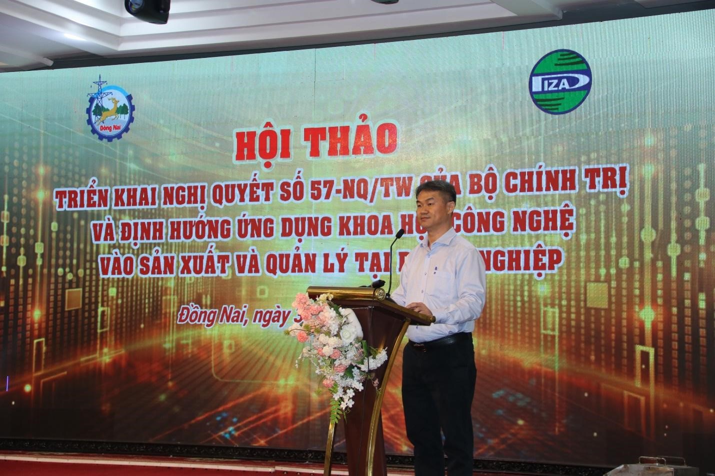 Ông Nguyễn Trí Phương, Trưởng Ban Quản lý Các khu công nghiệp Đồng Nai cam kết đồng hành cùng doanh nghiệp trong chuyển đổi số.