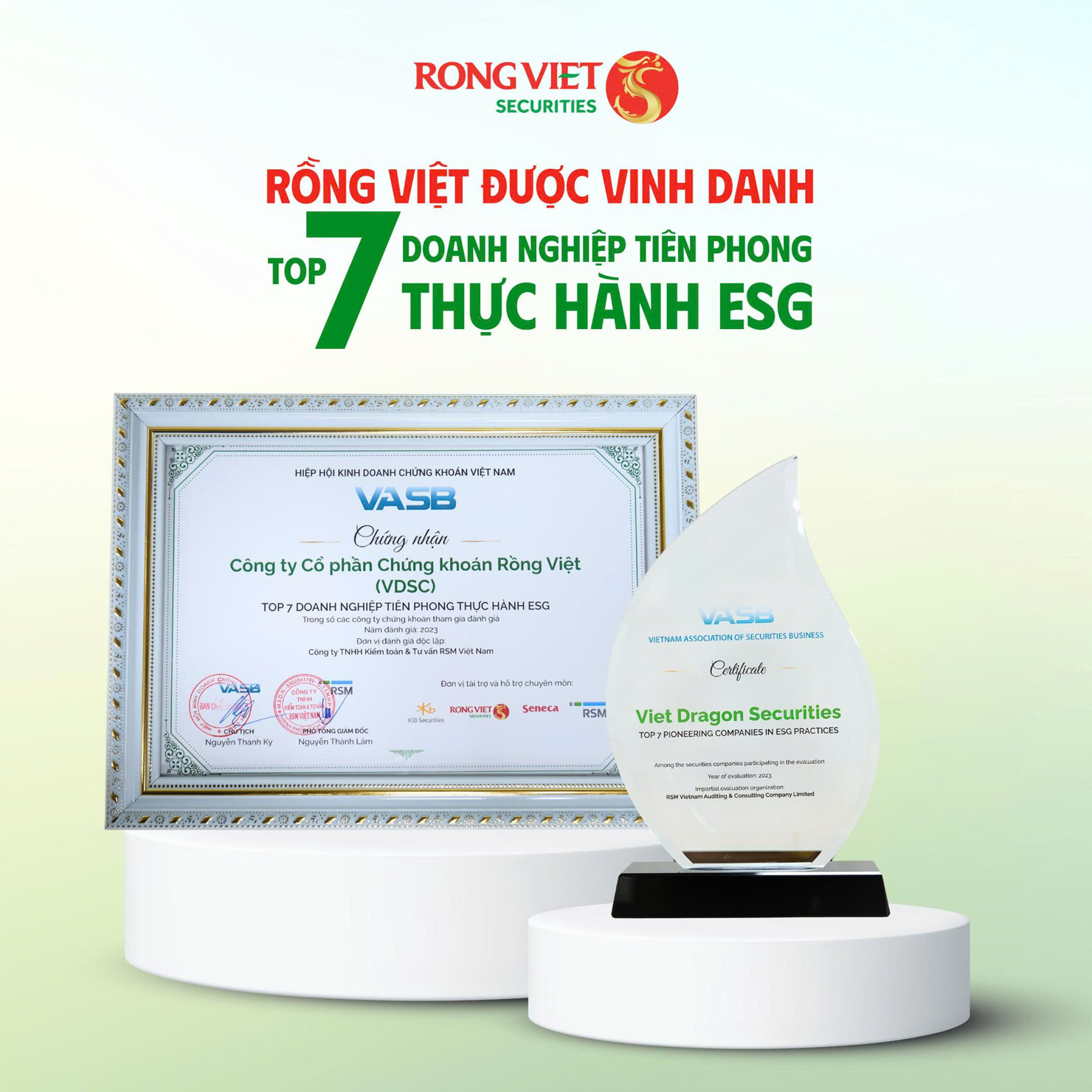 Chứng khoán Rồng Việt công bố báo cáo riêng về phát triển bền vững - Ảnh 1