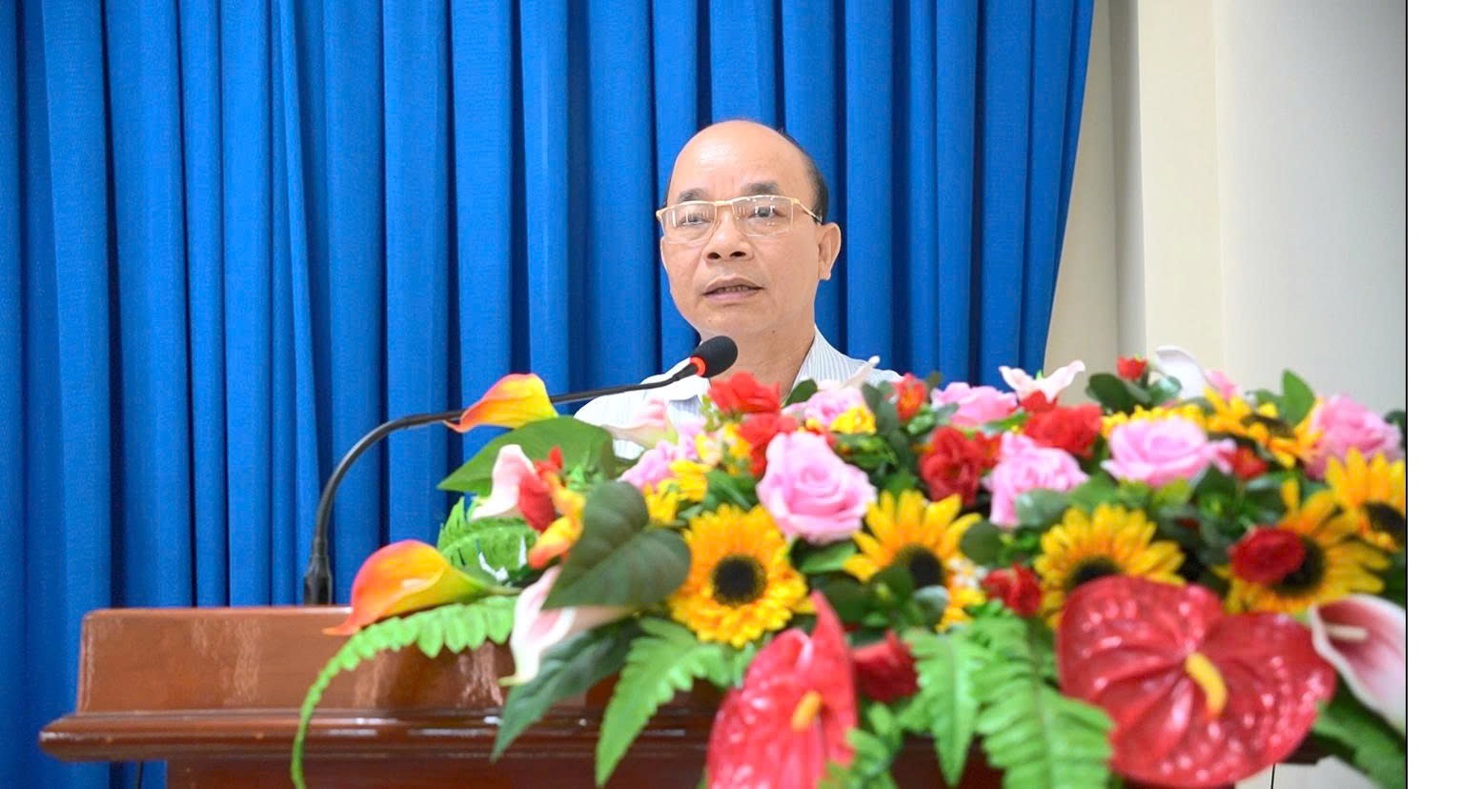 Ông Nguyễn Văn Toàn, Phó Trưởng ban thường trực Ban Chỉ đạo Tỉnh/Chi cuc trưởng Chi cục Thống kê Tỉnh phát biểu chỉ đạo hội nghị