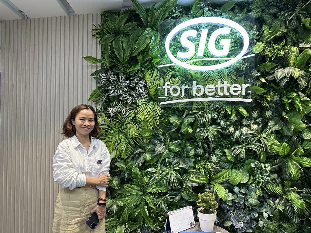 Bà Võ Xuân Minh Kha, Giám đốc SIG Việt Nam cho biết, SIG Drinksplus không chỉ là một công nghệ mà còn là nền tảng thúc đẩy sự đổi mới sản phẩm.