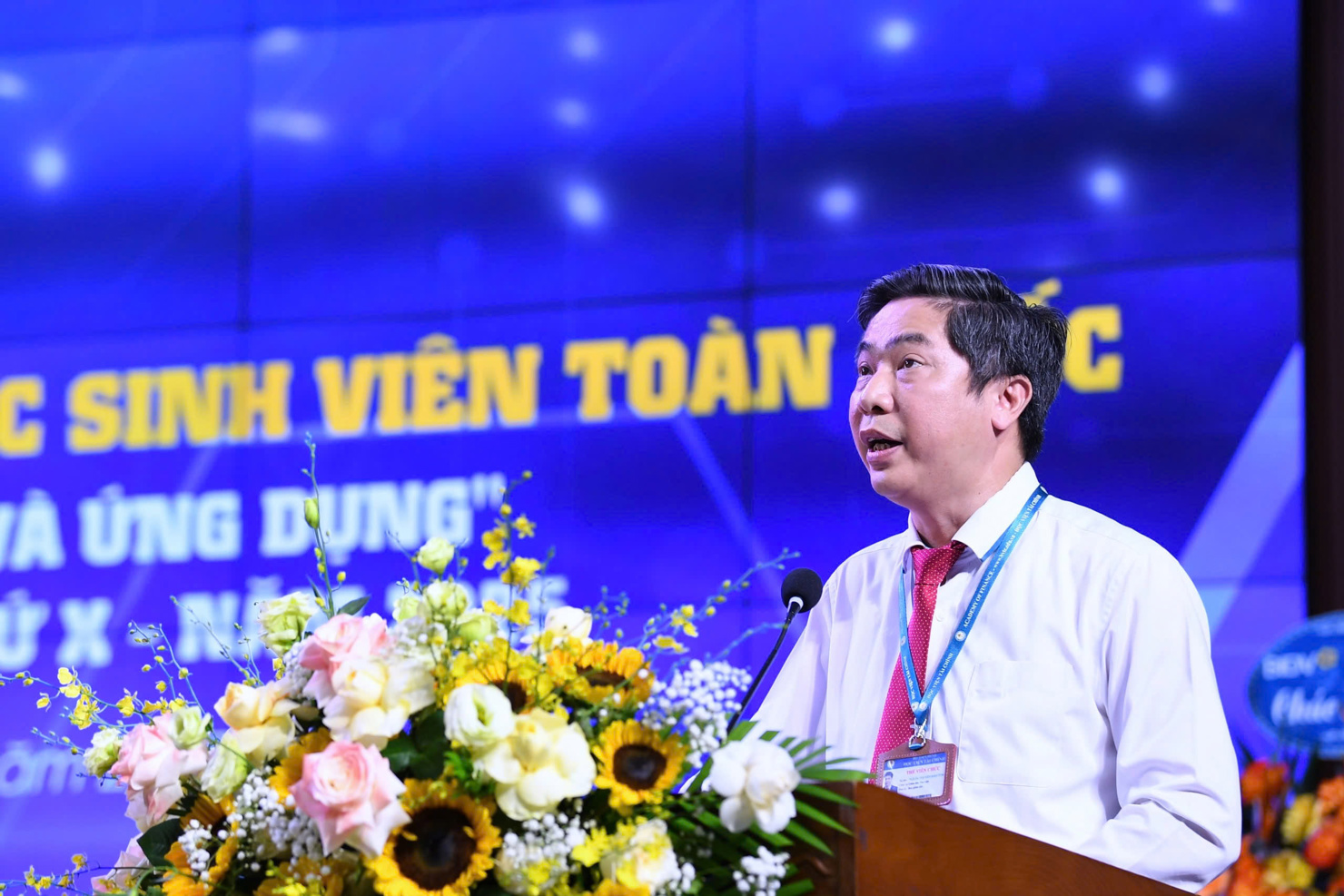 PGS.TS NGƯT Nguyễn Đào Tùng - Giám đốc Học viện Tài chính phát biểu tại buổi Lễ.