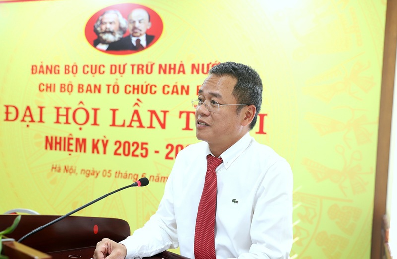 Bí thư Đảng ủy, Cục trưởng Cục DTNN Bùi Tuấn Minh phát biểu chỉ đạo Đại hội.